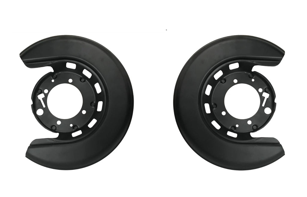 Rear Brake Rotor Backing Shield Plates Black Left and Right for Corvette (1965–1982)