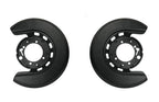 Rear Brake Rotor Backing Shield Plates Black Left and Right for Corvette (1965–1982)