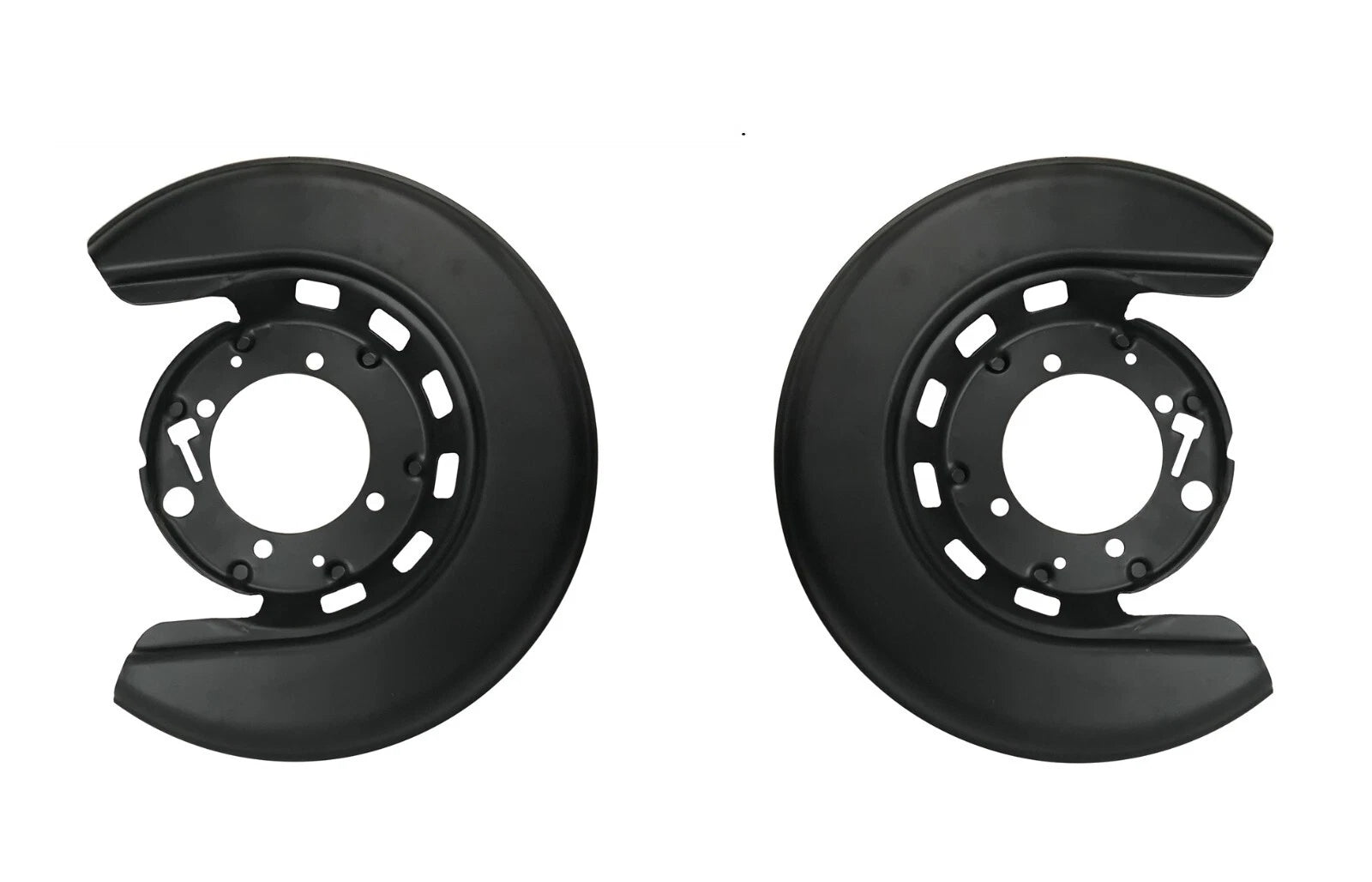 Rear Brake Rotor Backing Shield Plates Black Left and Right for Corvette (1965–1982)