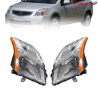 Set of 2 Halogen Headlights for Nissan Sentra (2010–2012) Chrome