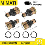 Set of 4 Front Ball Joints for Yamaha Grizzly YFM550 YFM700 (2007–2014) 3B4-23579-01-00 3B4-23579-00-00