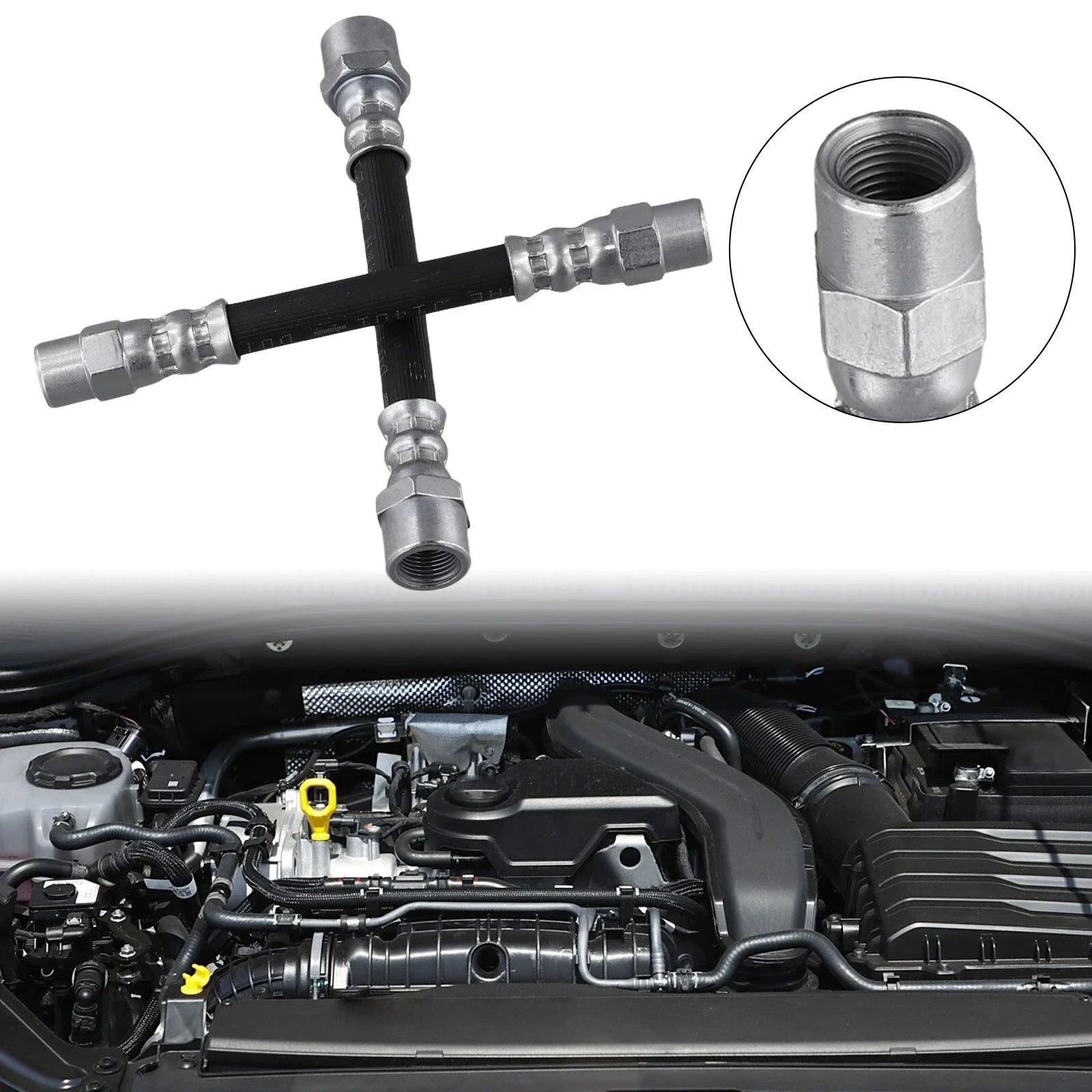 Premium Rear Brake Line Hydro Boost Hose for E39 525i (2001���2003)