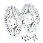 Set of 2 Front Brake Disc Rotors for Harley Sportster (2000–2013) Dyna (2000–2005)