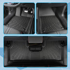 Set of 4 All Weather Floor Mats Liner for Ford F-250/F-350/F-450 SuperCrew (2012–2016)