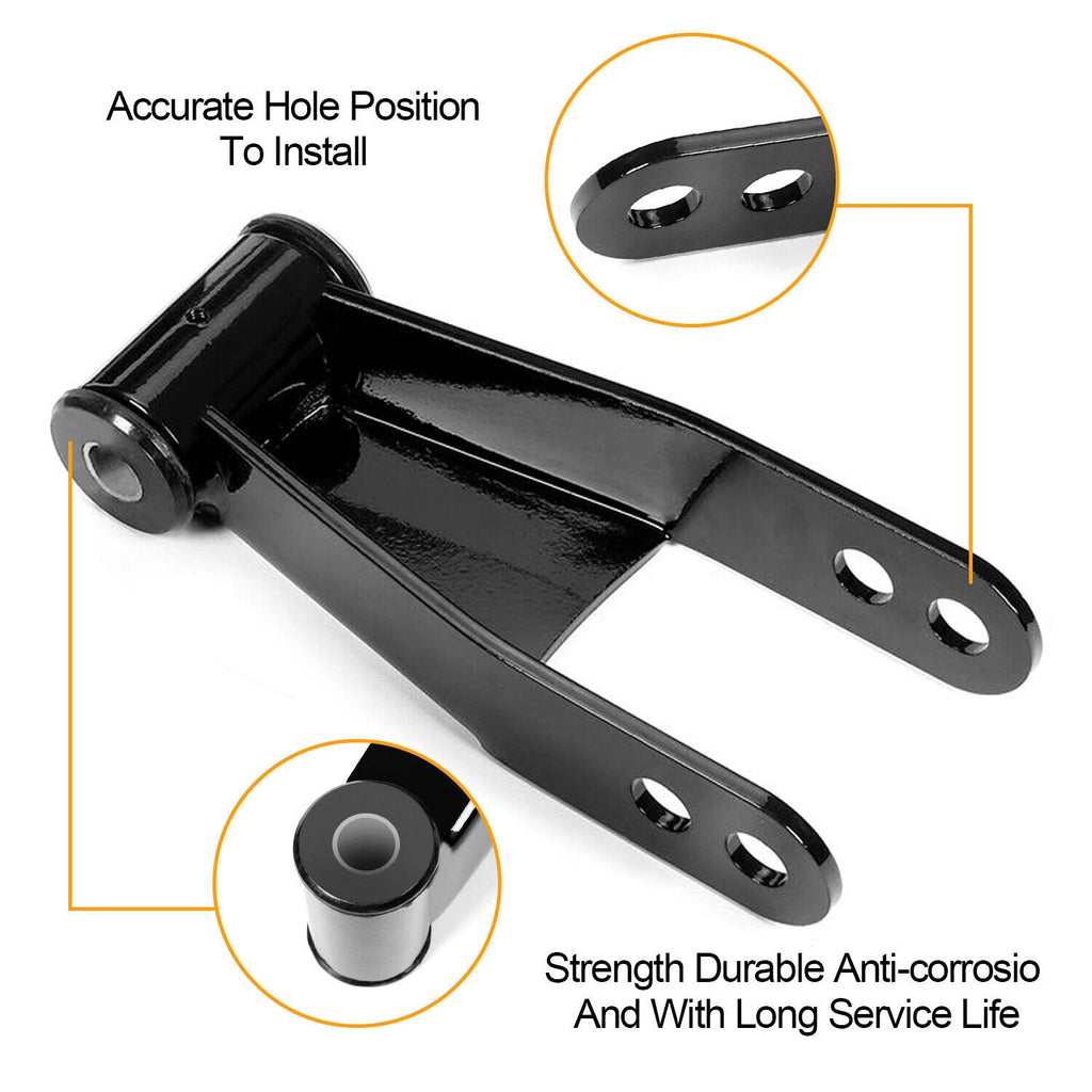 4'' Rear Shackles and Hangers Drop Kit for Chevy Silverado GMC Sierra (1999–2006)