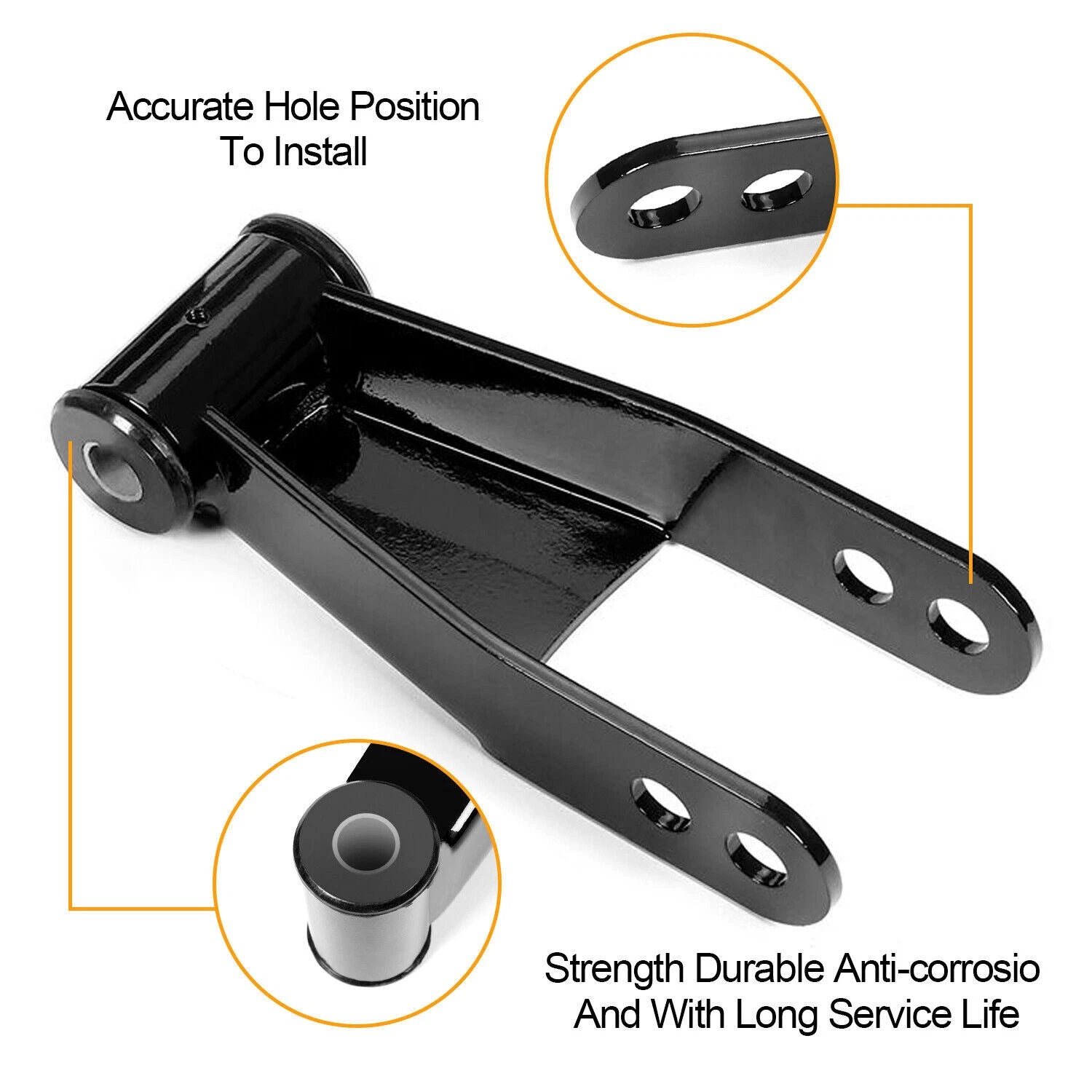 4'' Rear Shackles and Hangers Drop Kit for Chevy Silverado GMC Sierra (1999–2006)