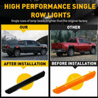 Set of 4 LED Smoked Front Rear Side Marker Lights for GMC Sierra 2500 3500HD (2020–2023)