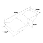 Driver Passenger Seat for Harley Touring Glide Trike (2009–2023) - Blue Stitching