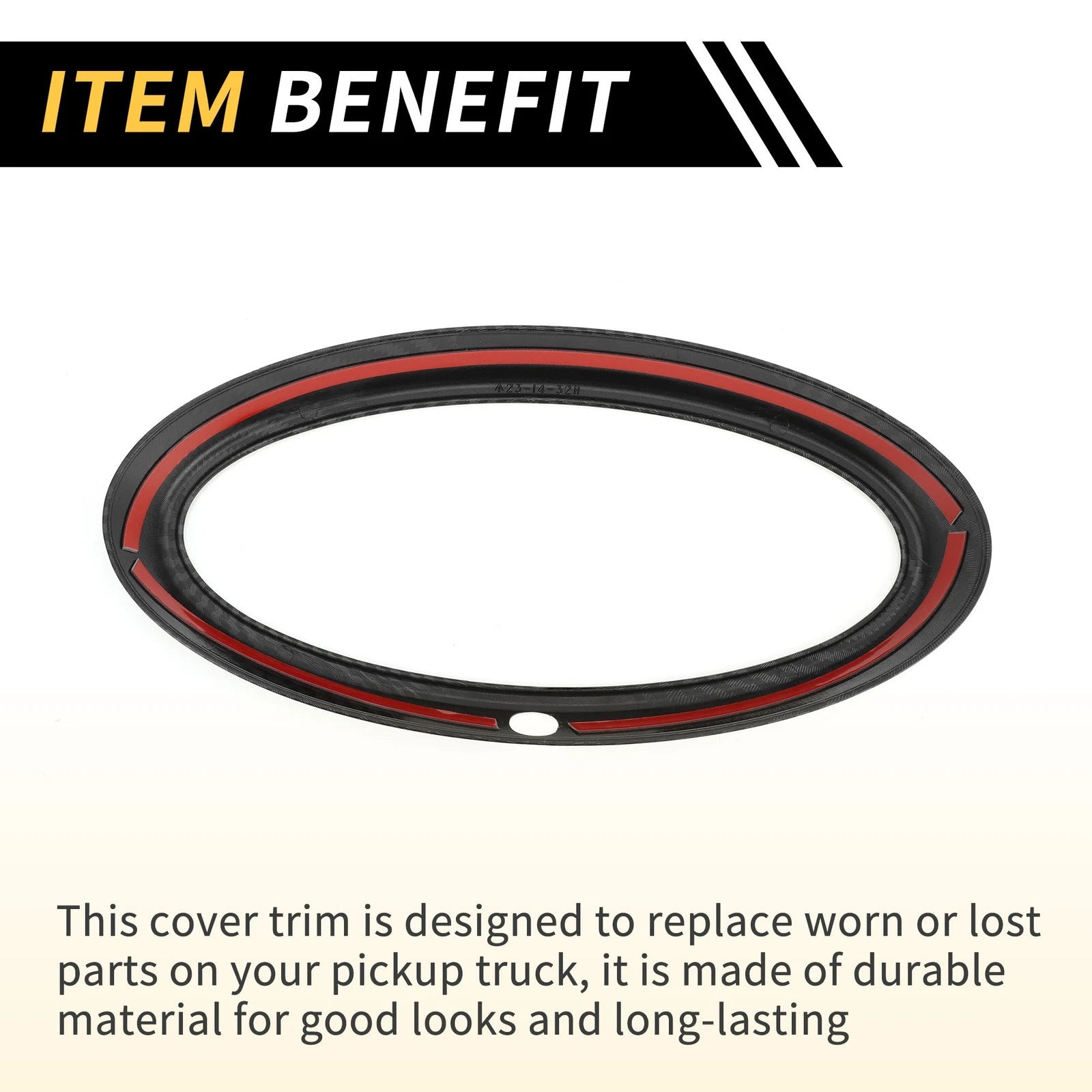 Carbon Fiber Tailgate Emblem Badge Cover for Ford Ranger (2023–2024)