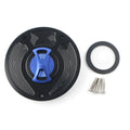 Keyless Blue Gas Fuel Tank Cap Cover for Honda CBR1000RR Fireblade (2004-2023)