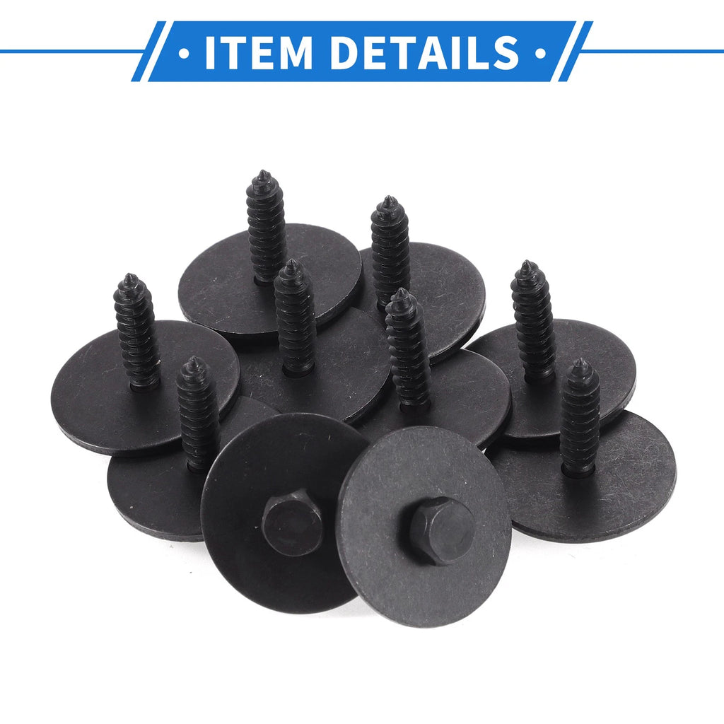 10 Pcs Fender Liner Splash Shield Bumper Cover Screw for Mercedes-Benz A220 (2019–2023)