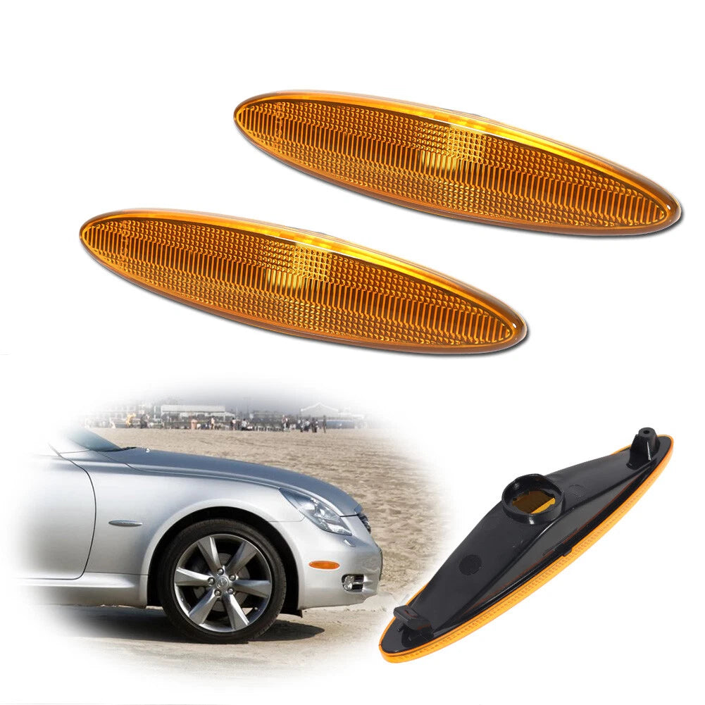 Set of 2 Rear Bumper Side Marker Lamps for Lexus SC430 (2002–2010)