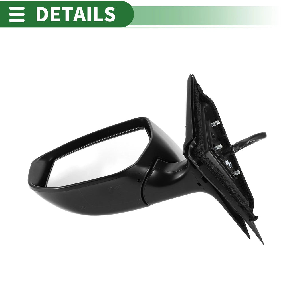 Left Side Door Mirror for Nissan Altima (2013–2018) Manual Folding Black
