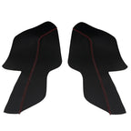 Door Panel Insert PVC Carbon Cover for Ford Mustang (2015–2020) Red Stitch