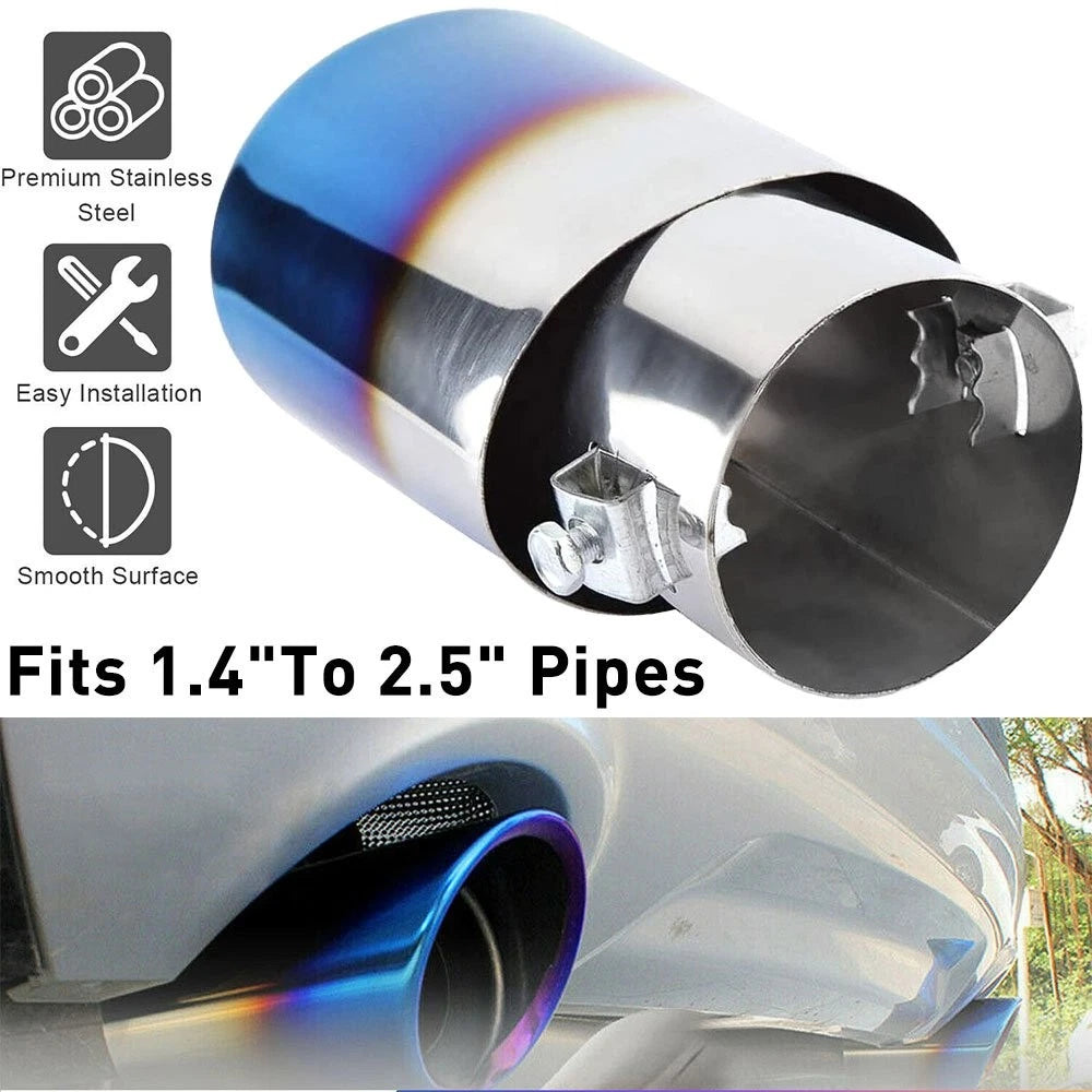 Exhaust Pipe Rear Tip for Car (1.4" to 2.5")