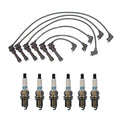 Denso 7mm Wire Set & 6 Iridium TT Spark Plugs for Dodge Mitsubishi (3.0L)