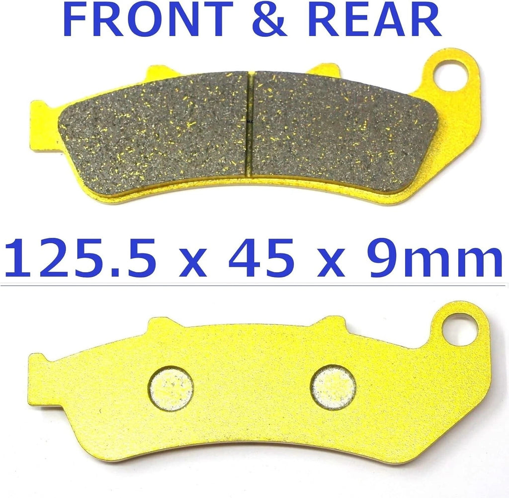 Set of 2 Front Rear Brake Pads for Honda CBR 1000 F (1996–1999)