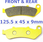 Set of 2 Front Rear Brake Pads for Honda CBR 1000 F (1996–1999)