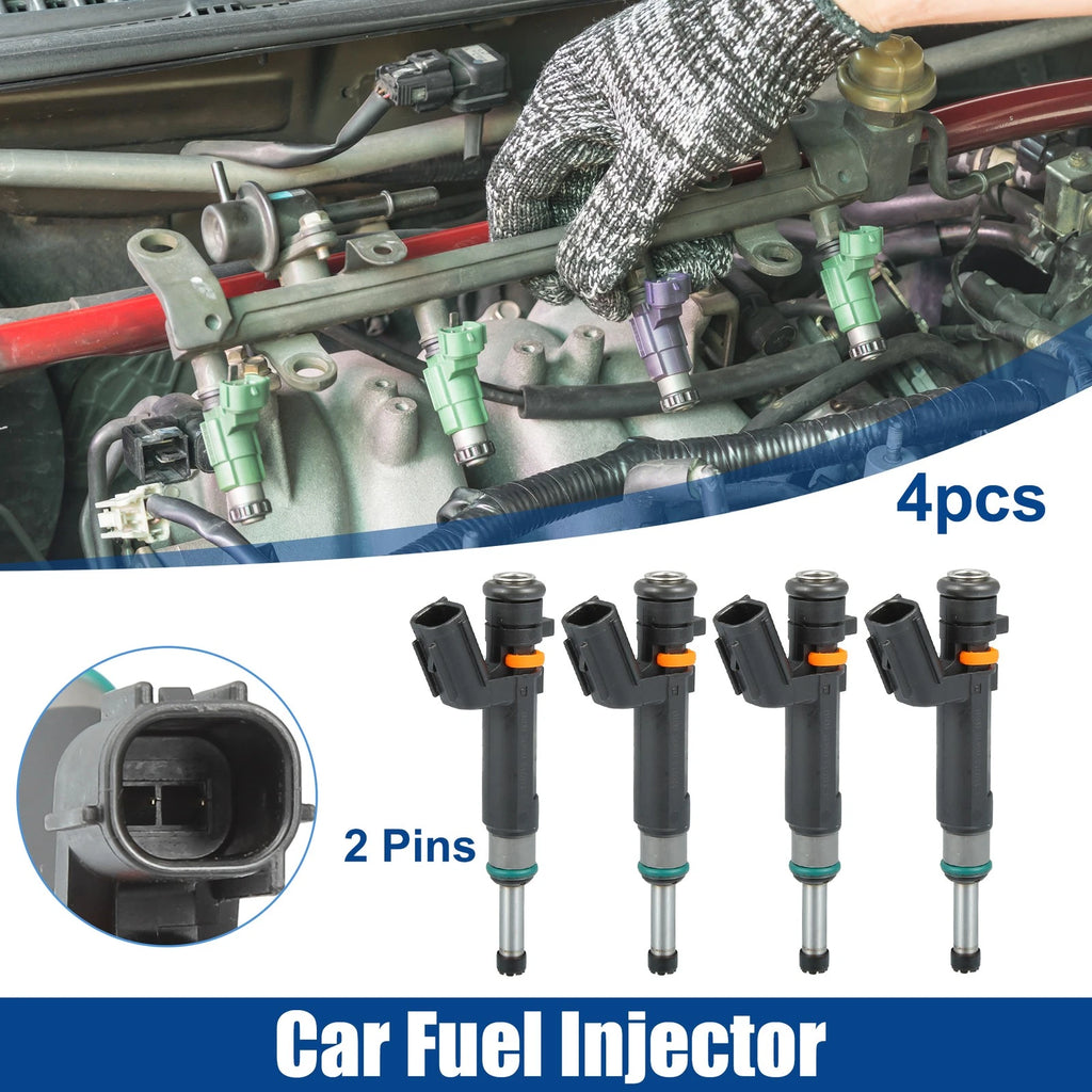 Set of 4 Fuel Injector Nozzles for Nissan Versa 1.6 (2012–2016) No.16600-1KT0A