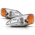 Chrome Housing Headlight & Amber Corner Signal Lamps for Honda Civic (2001–2003)