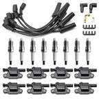 8X UF413 Ignition Coils + 41-962 Spark Plugs + Wires for Chevy