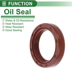 Set of 5 Oil Seal Rotary Shaft Seal FKM Rubber 26x35x7mm
