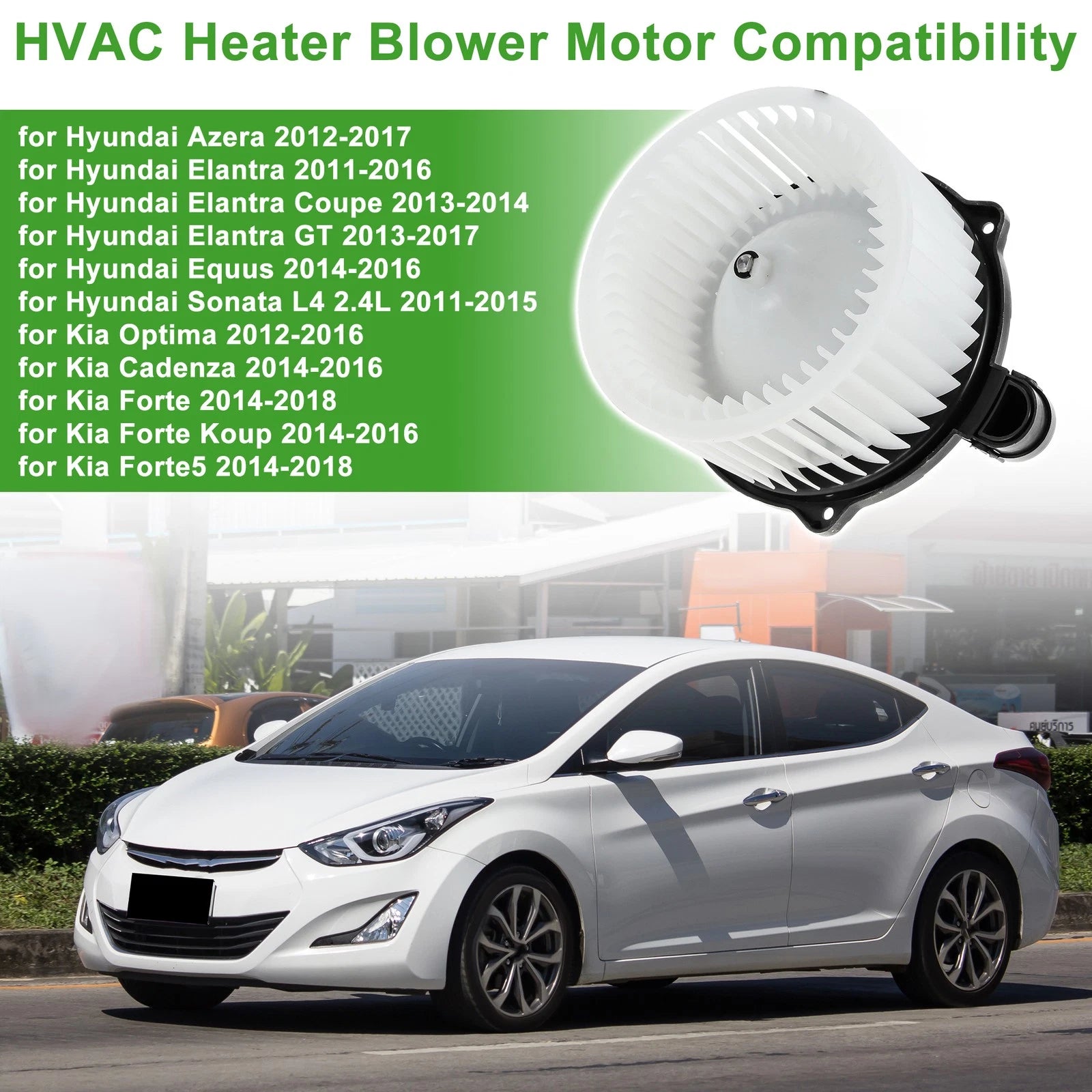 HVAC Blower Motor Assembly for Hyundai Azera (2012–2017) No. 971133X000