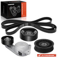 Set of 4 Serpentine Belt Drive Components for Ford Expedition (2002)