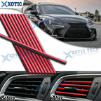 JDM Red Interior Air Vent Outlet Trim Cover for Lexus (10-Pack, 1990–2000)