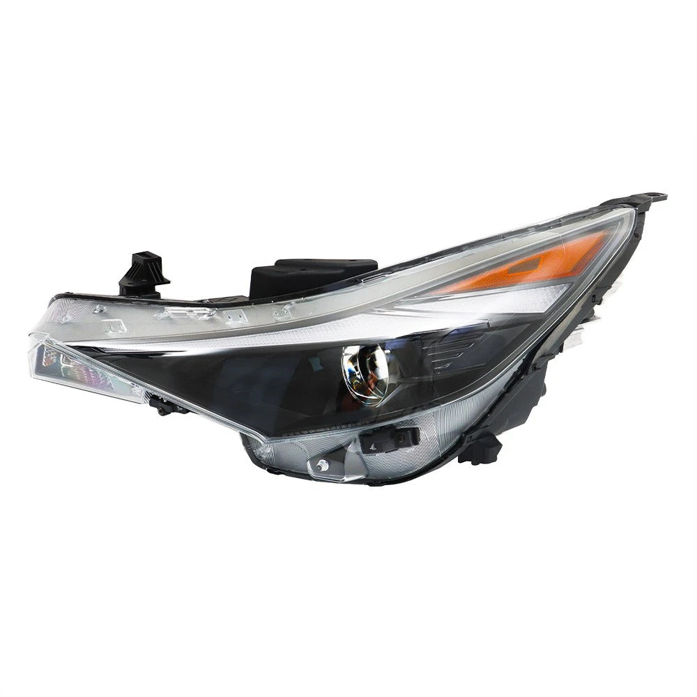 Halogen Headlight Assembly for Hyundai (2021–2022) Black Left Driver Clear Lens