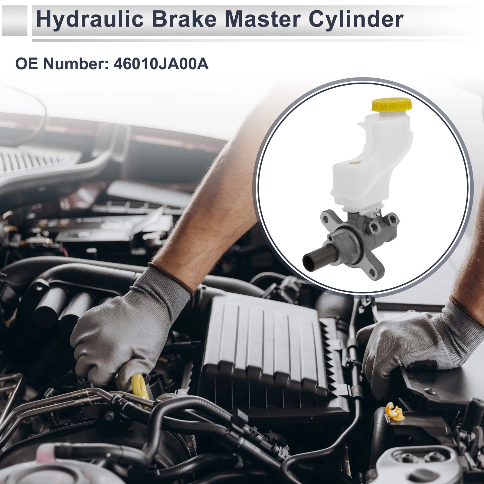 Brake Master Cylinder w/ Reservoir Sensor No. 46010JA00A for Nissan Altima (2007–2009)