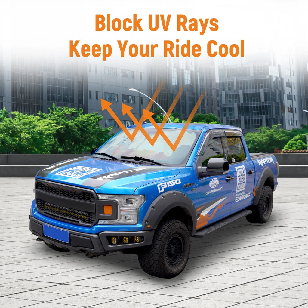 Foldable Sun Visor Shade for Ford F-150 (2015–2020) UV Block