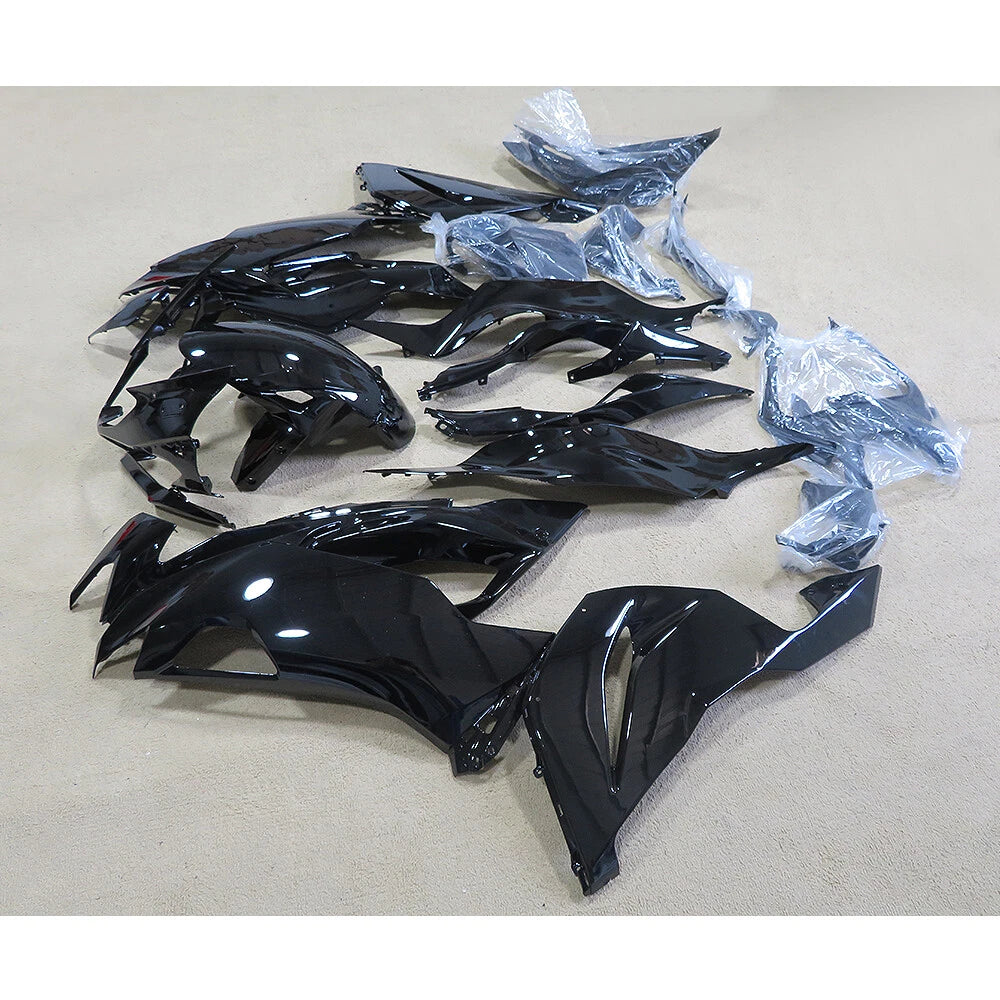 Glossy Black Fairing Kit for Kawasaki Ninja ZX6R 636 (2019–2023)