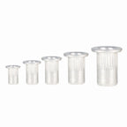 150-Piece Aluminum Rivet Nut Kit for Metric Applications (M3-M8)