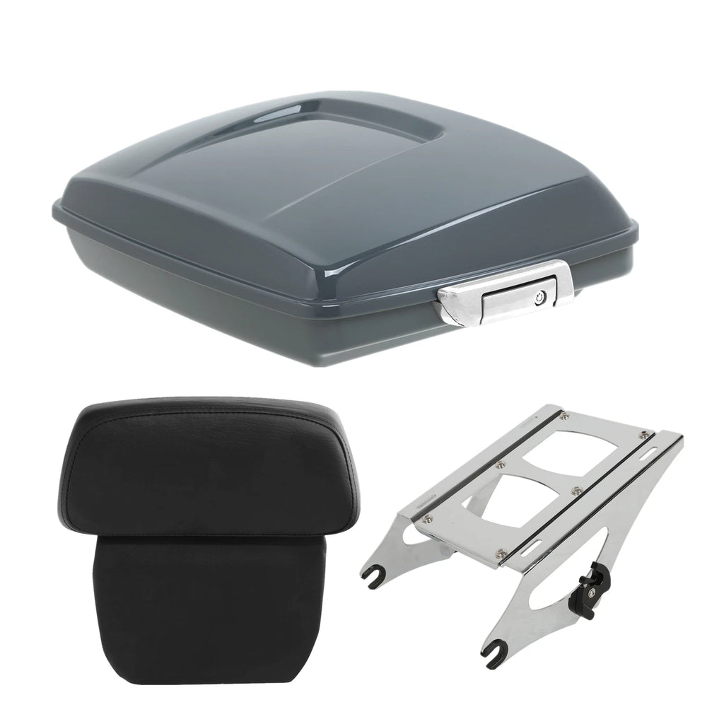 Trunk Pad Mount Rack for Harley Electra Glide (2014–Present) Gunship Gray