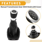 5 Speed Gear Shifter Knob with Cover for Ford Galaxy (2005–2006)