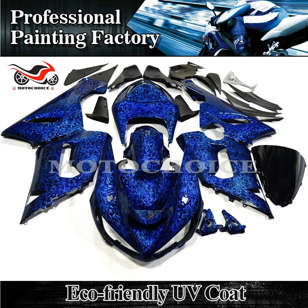 Forged Carbon Fiber Fairing Kit for Kawasaki Ninja ZX6R (2005–2006)