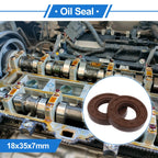 Set of 2 Oil Seal Rotary Shaft Seal FKM Rubber 18x35x7mm