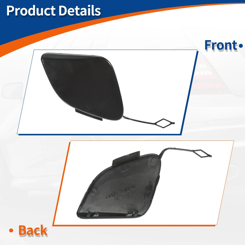 Tow Hook Cover for Mercedes-Benz CLA W117 (2014–2019) No.A1178851300 Black