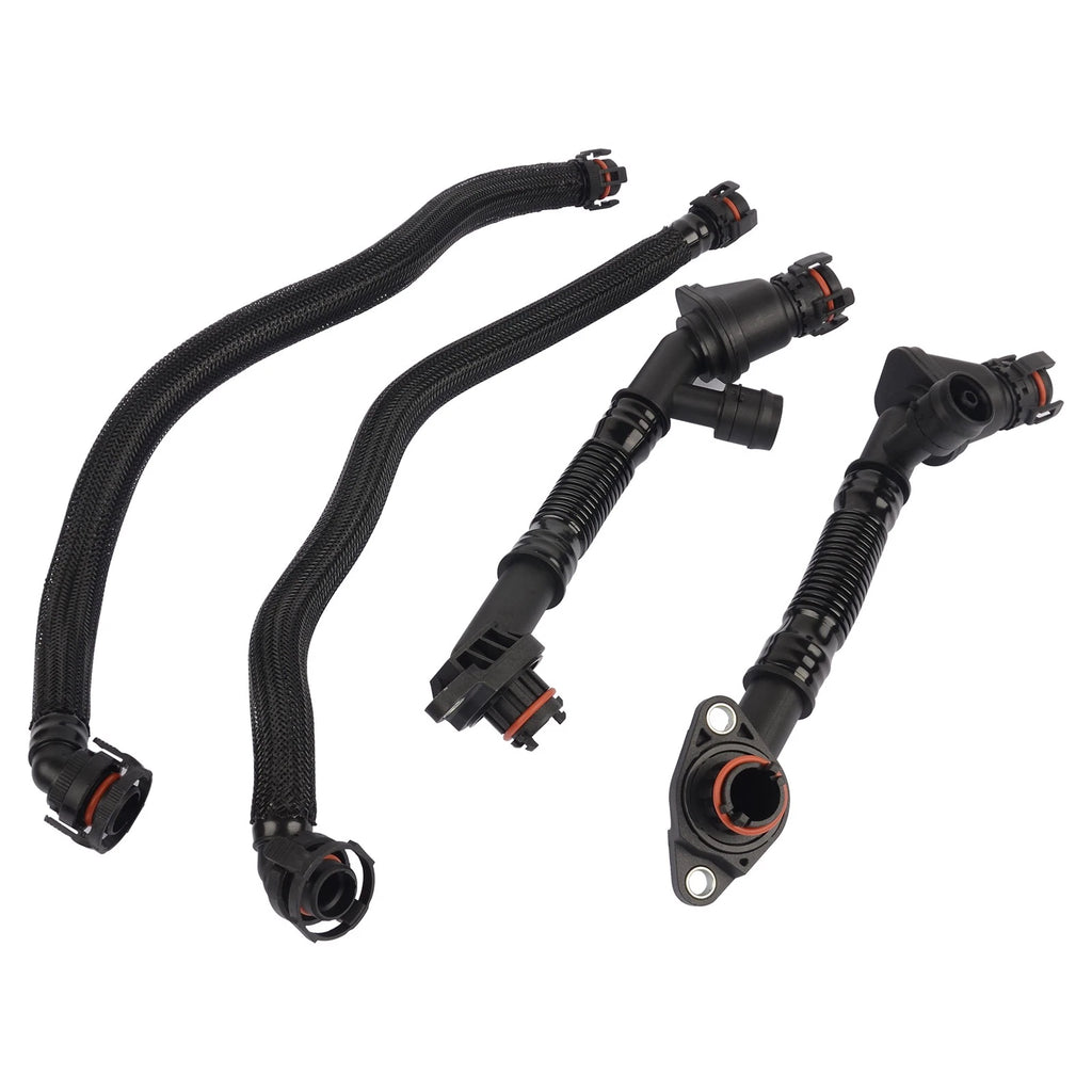Set of 4 Breather Hoses for BMW 550i 650i 750i X5 X6 (2008–2016)