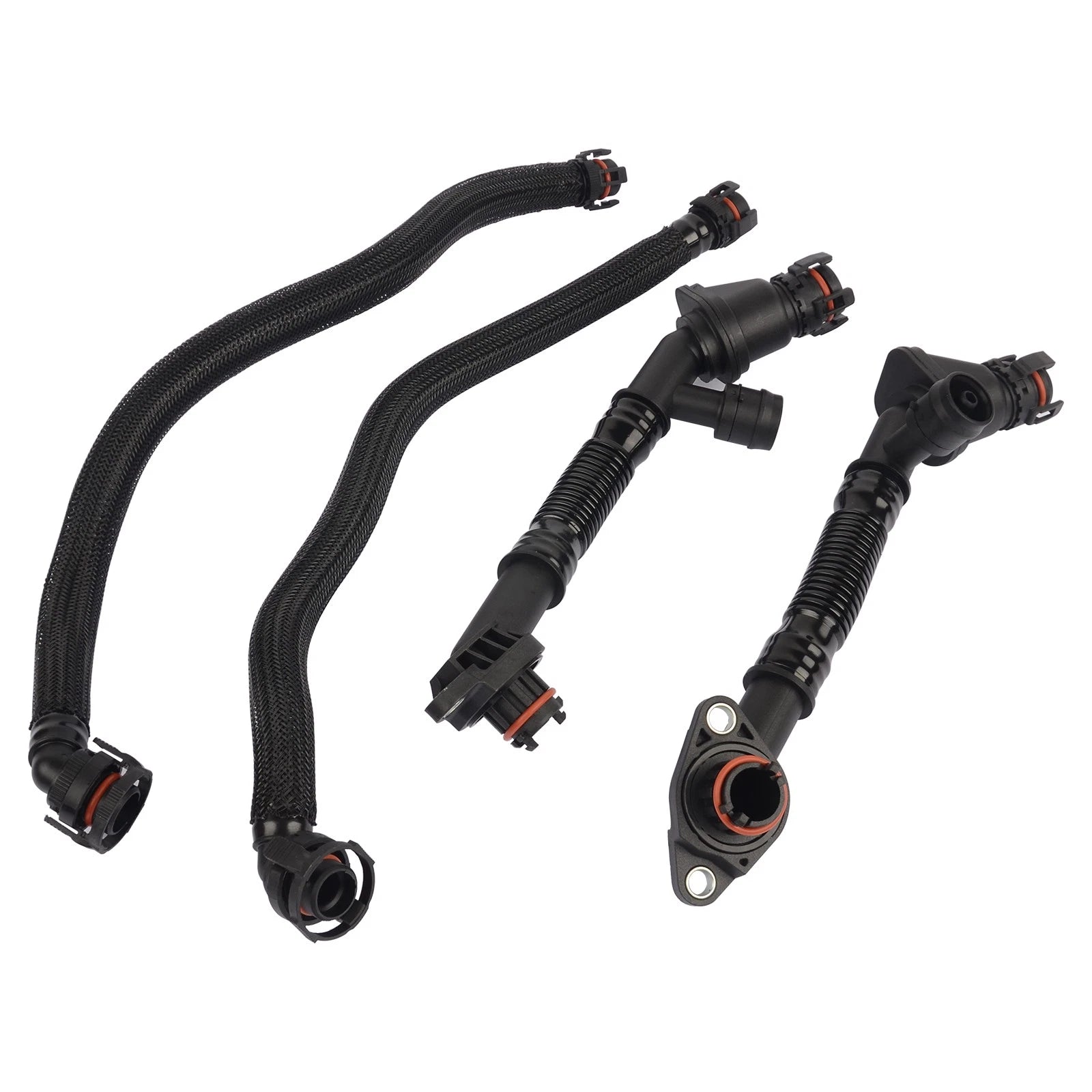 Set of 4 Breather Hoses for BMW 550i 650i 750i X5 X6 (2008–2016)