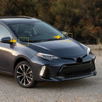 Fender to Cowl Hood Side Seal Trim Cover Set for Toyota Corolla (2014–2019)