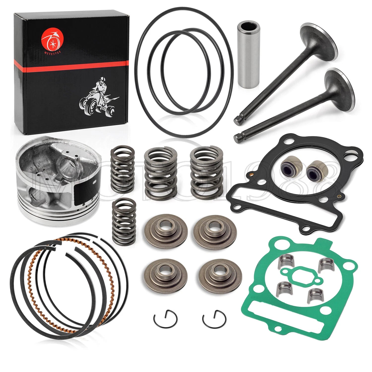 Top End Piston Kit & Valve Gasket for Yamaha Raptor Warrior 350 (2003–2006)
