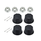Front Rear Wheel Center Cap w/ Axle Nuts for Honda Rancher 420 (2007–2014)