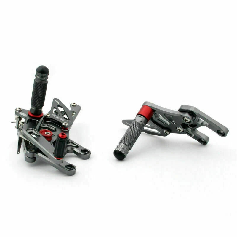 Set of 2 Rearset Rear Foot Pegs for Honda CBR1000RR (2008–2012) Gray
