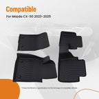 All-Weather Floor Mats Liner for Mazda CX-50 (2023–2025) TPE Rubber Anti-Slip