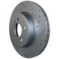 2 Front Drilled Coated 325mm Brake Rotors for BMW X3 (E83)
