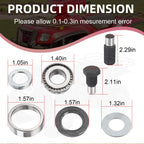 Swing Arm Bearing Seal Kit w Shaft for Kawasaki Brute Force 650 4x4 (2005–2013)