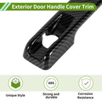 Set of 5 Carbon Fiber Black Exterior Door Handle Cover Trim for Mercedes-Benz G 