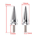 Set of 4 Silver Aluminum Windshield Spiked Bolts for CVO Road Glide FLTR (2015–2025)